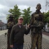 Kevin with his tall ancestors