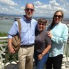 We three in Buda, the Danube behind us